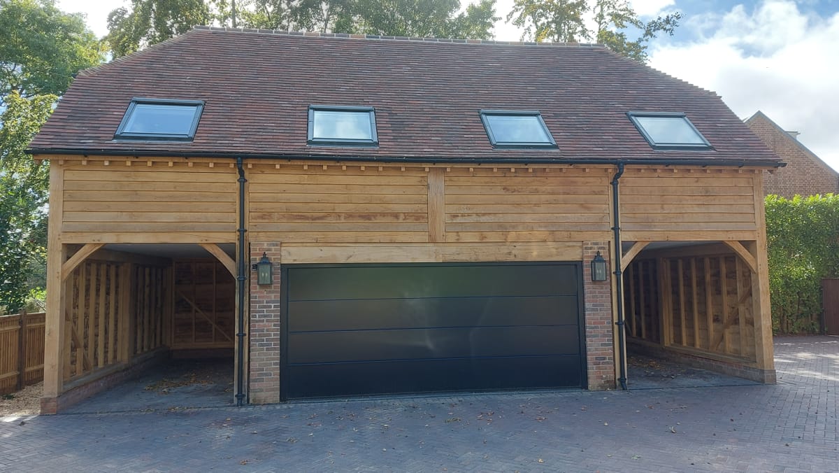 oak framed garage